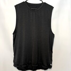 Vuori Men’s Strato Muscle Tee Performance Tank, Black, Size XL. 0155.
